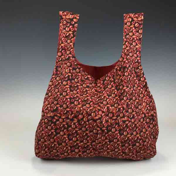 Eco Friendly FoldUp Market Bag-Coffee Beans - Image 3